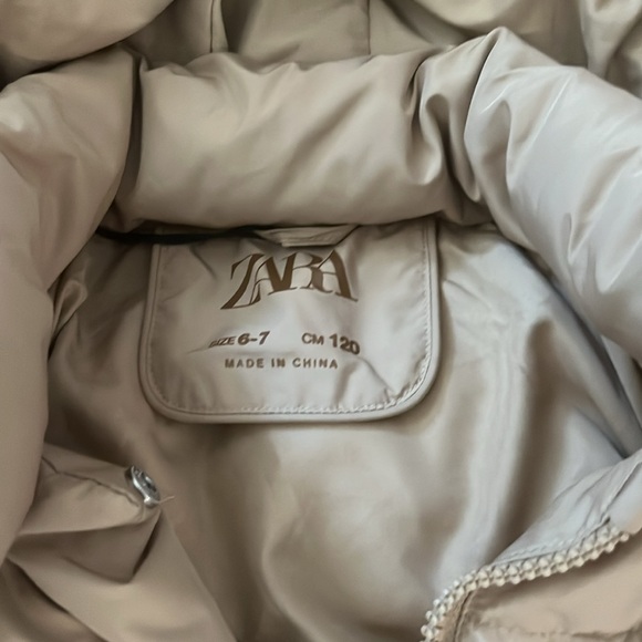 Zara Kids Tan Puffer Jacket - Picture 4 of 4